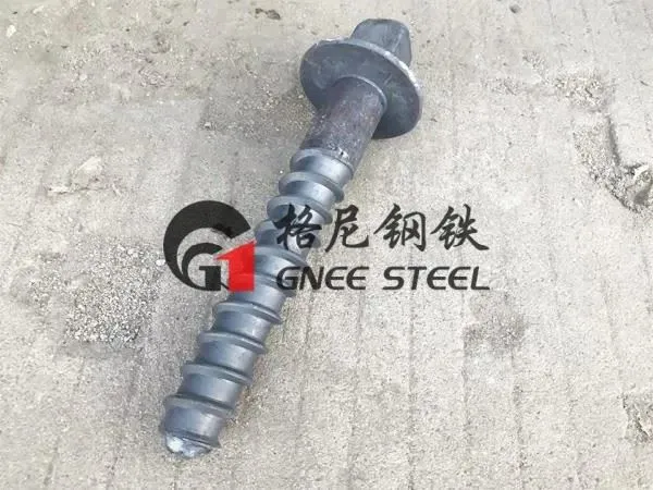 Pontas de parafuso de cabeça quadrada ferroviária